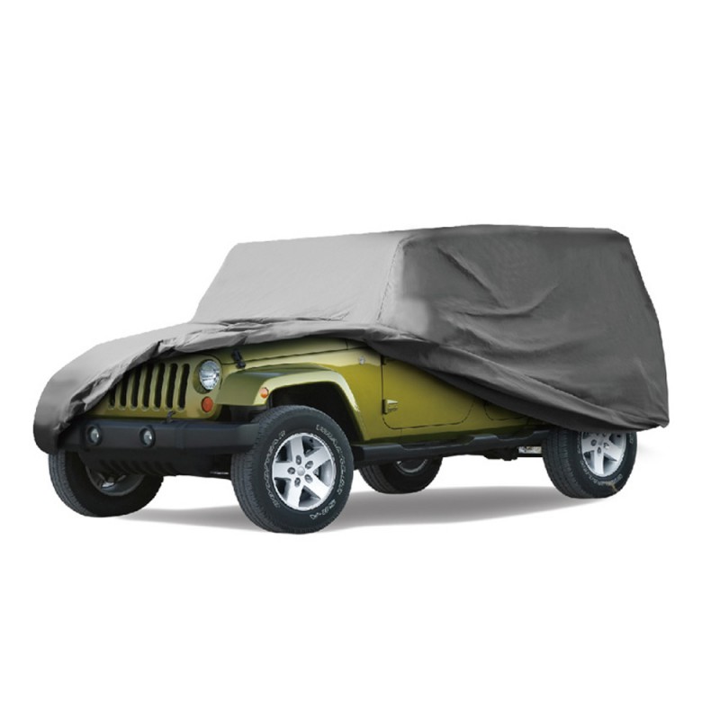 Premium Wrangler CJ,TJ,JK Polypropylene 4 Layer Grey Jeep Cover