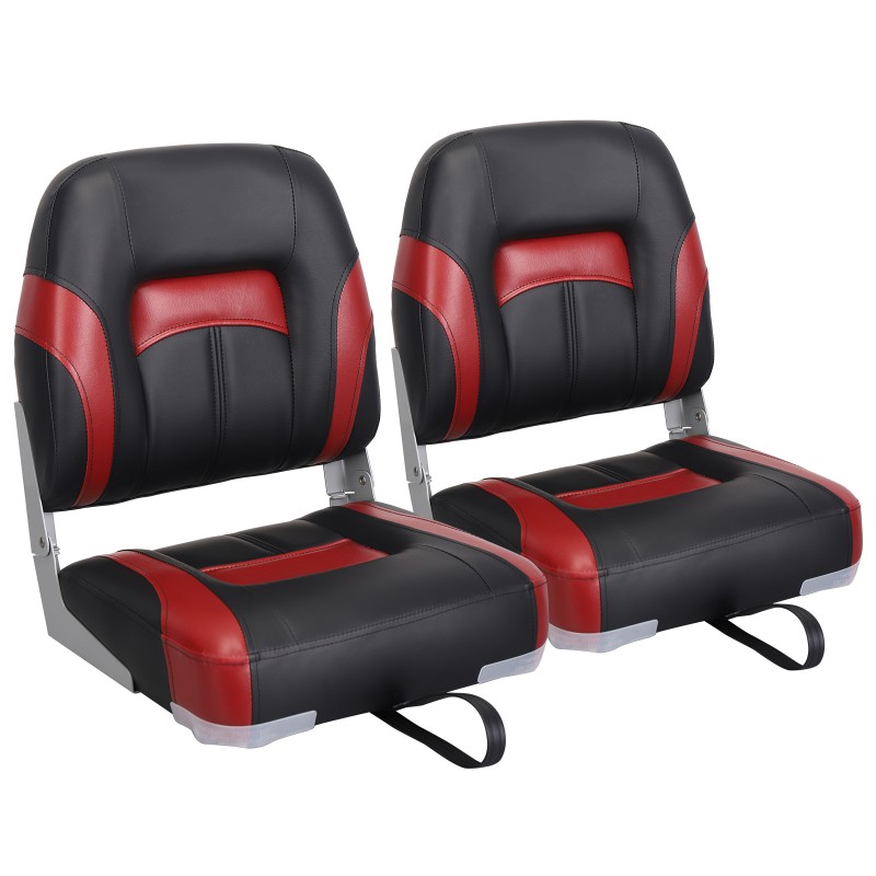 Factory Directly Fold Down Pontoon Boat Seat Custom Waterproof Leather Boat Marine Seat 50 - 199 sets