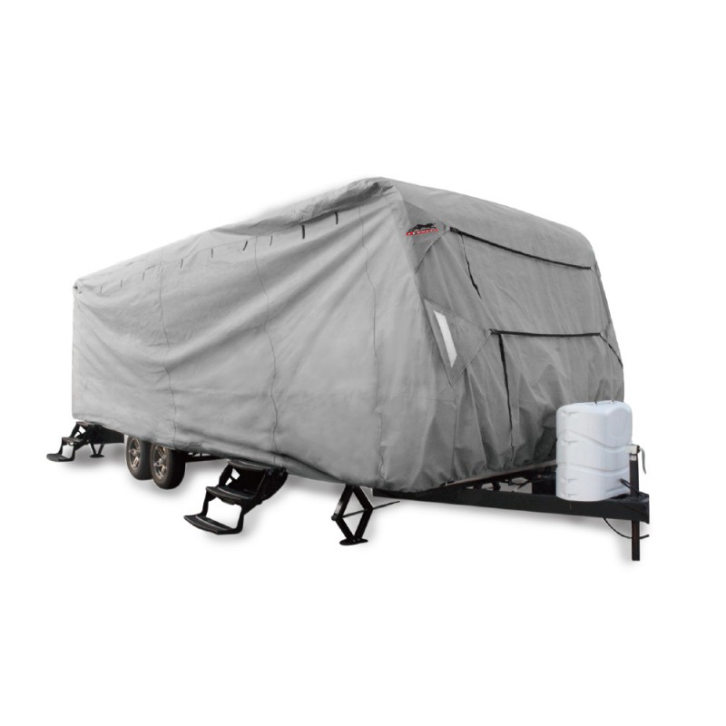 Waterproof 3 Layers Nonwoven Fabric Travel Trailer Caravan Motorhome RV Cover